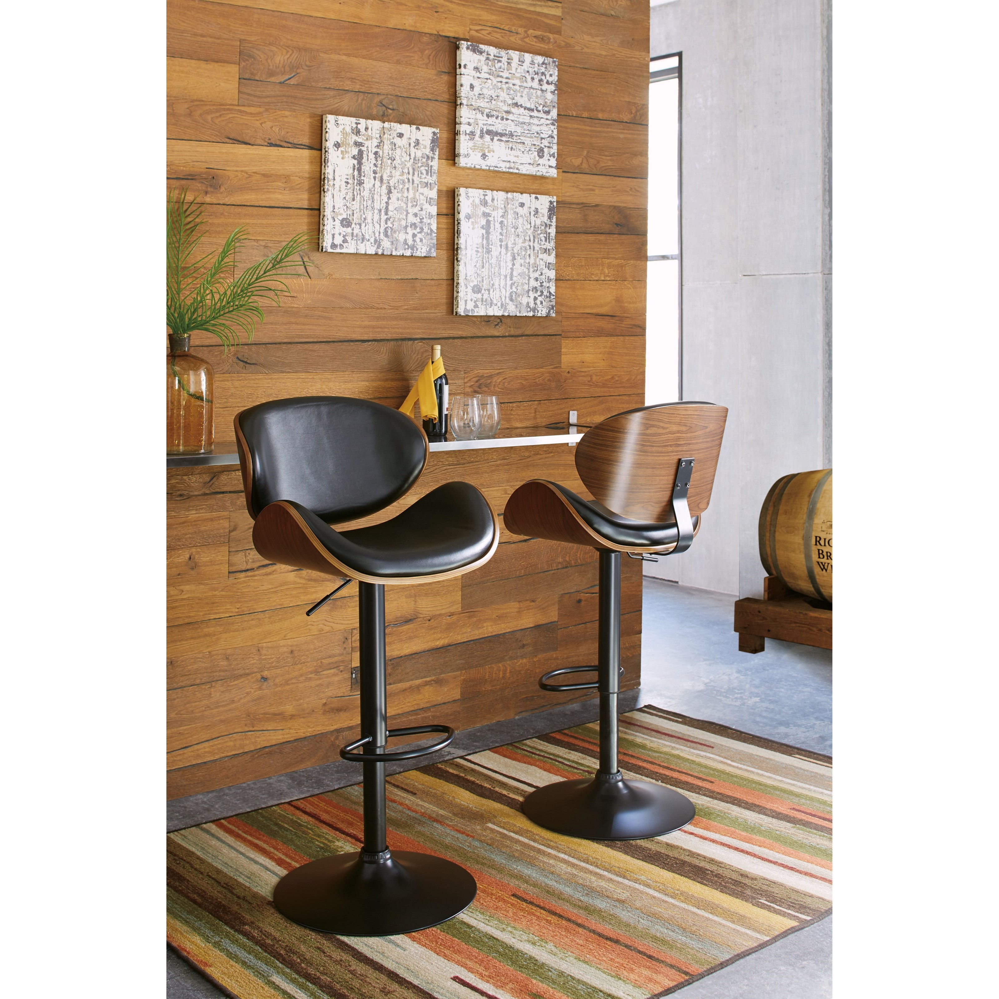 Ashley furniture deals swivel bar stools